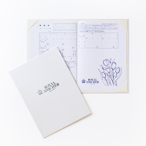 ご成約特典:フェア限定ノベルティ『オリジナル婚姻届け』の贈呈