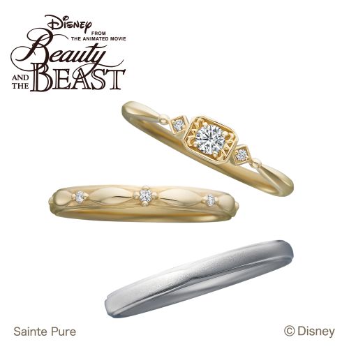 Beauty and the Beast Timeless Grace（SR） 結婚指輪・婚約指輪セット｜CLEAR（2）