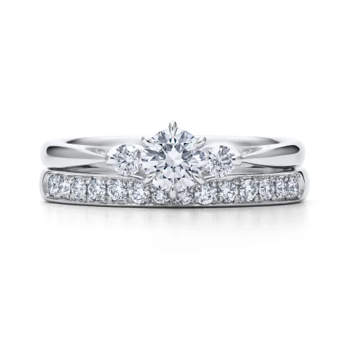 ROYAL ASSCHER WRB080/WRA070 結婚指輪|CLEAR(4)